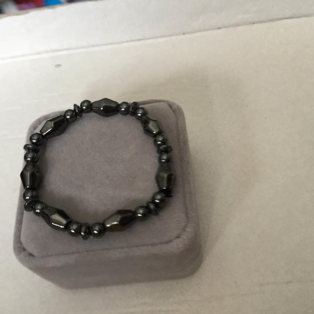 Classic Black Hematite & Magnetic Bracelet